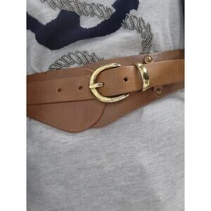 Rough Roses Women's Genuine Leather Belt, Size S, In Brown, Handmade In India